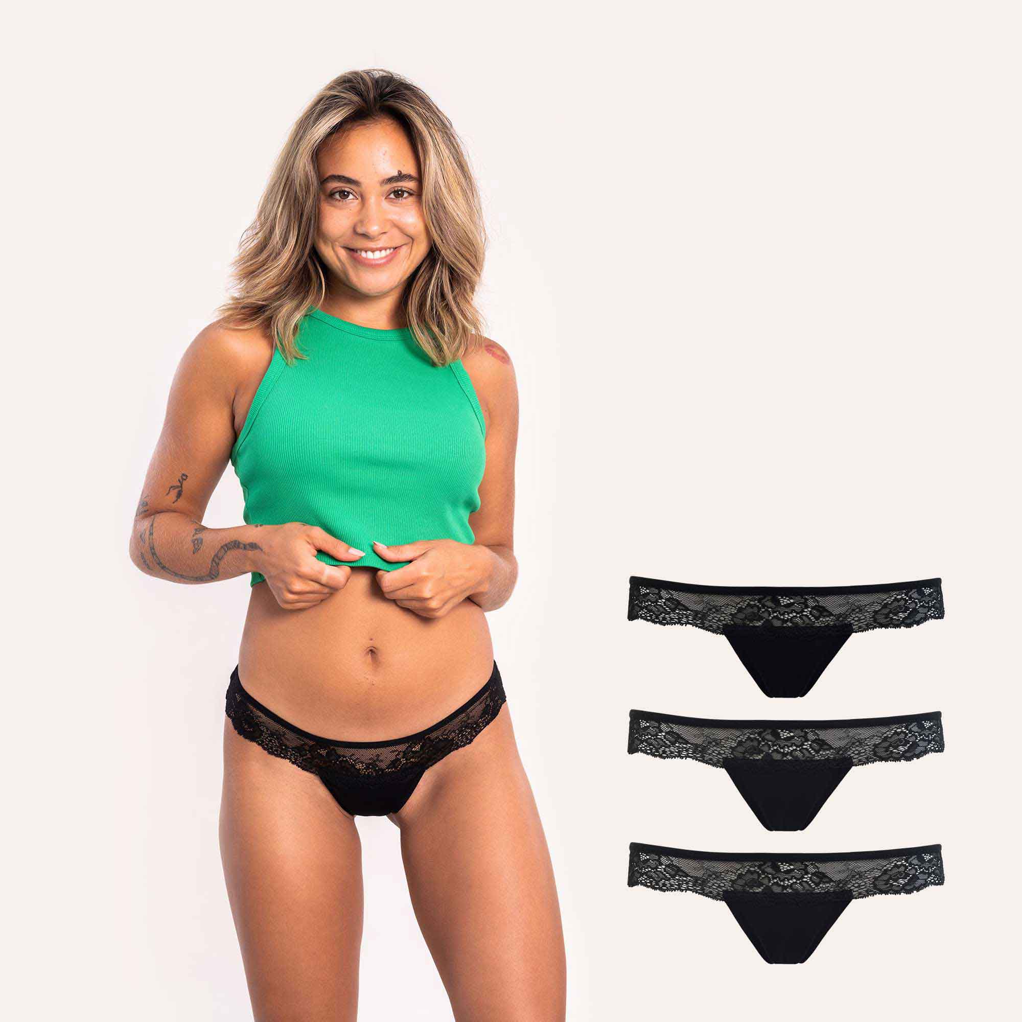Daily Underwear Brasiliana (zestaw 3 sztuk)